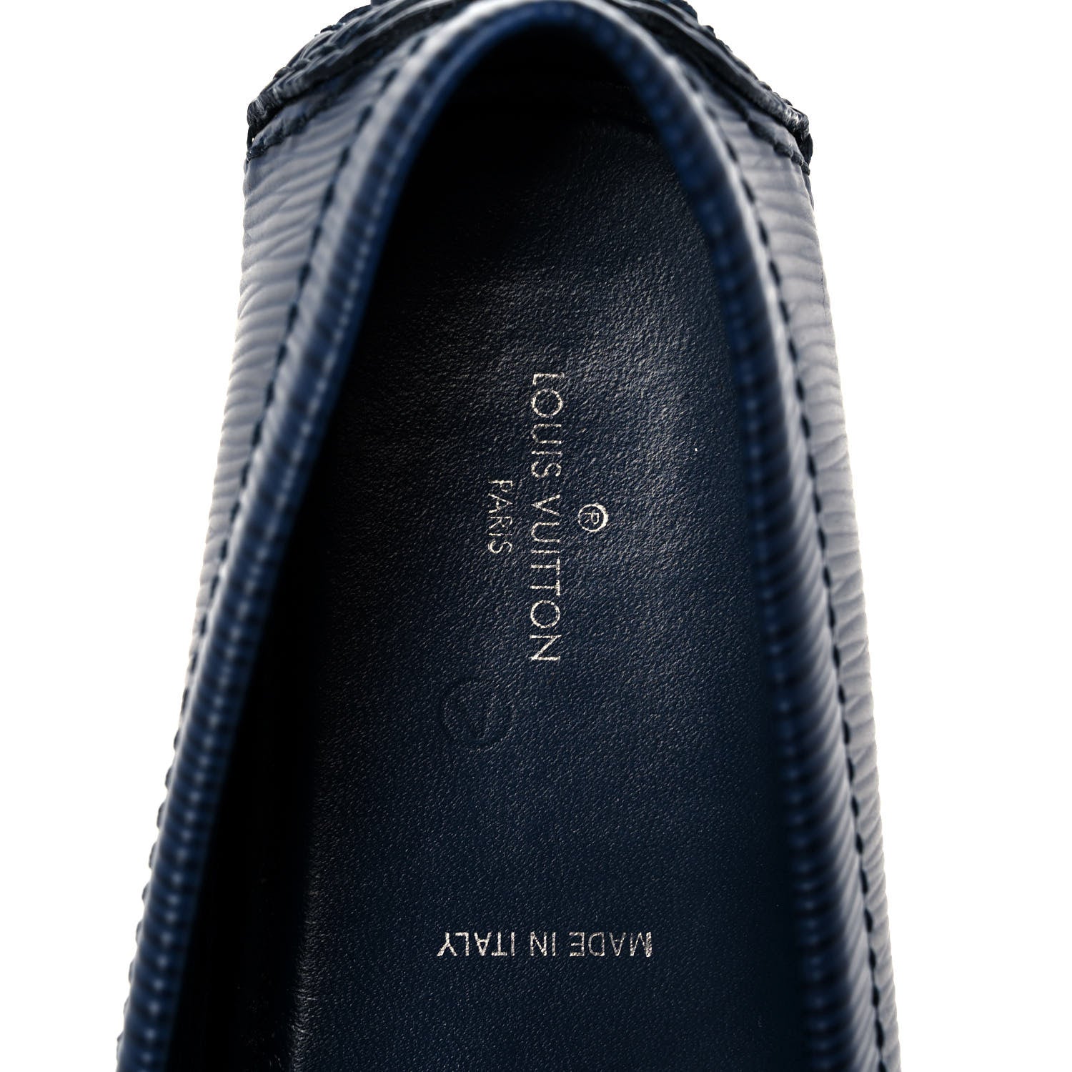 Louis Vuitton Epi Womens Oxford Loafers 39.5 Blue 8 of 10