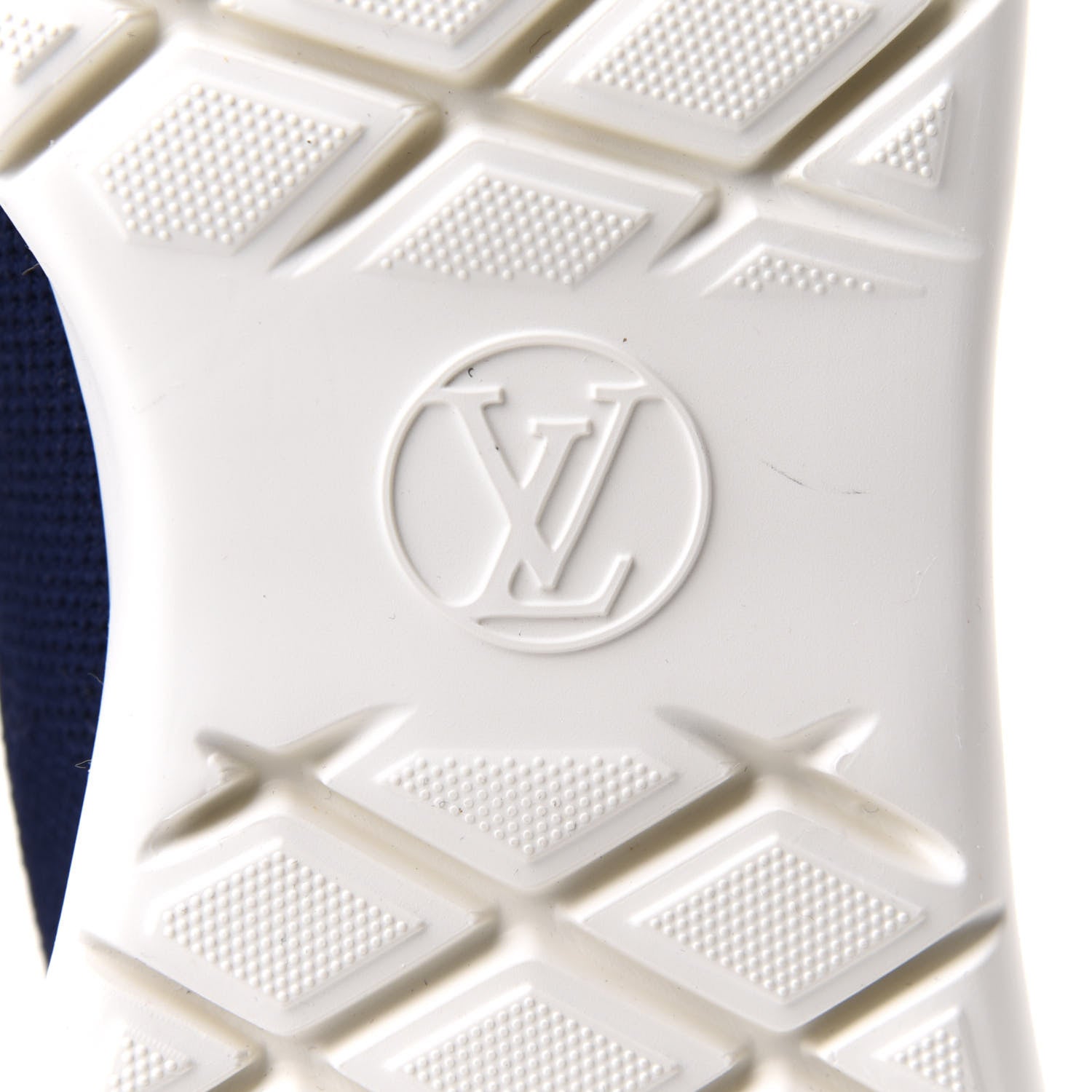 Louis Vuitton Stretch Fabric LV Black Heart Sock Sneaker 41 Marine 7 of 9
