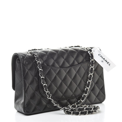 Chanel Caviar Quilted Medium Double Flap Black 3 of 11
