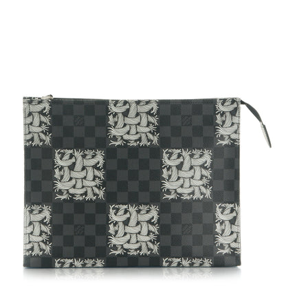 Louis Vuitton Damier Graphite Rope Pochette Voyage White 1 of 7