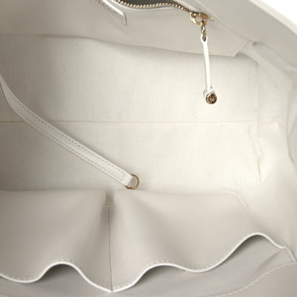 Chanel Caviar Quilted Small Shopping Tote White 4 of 8