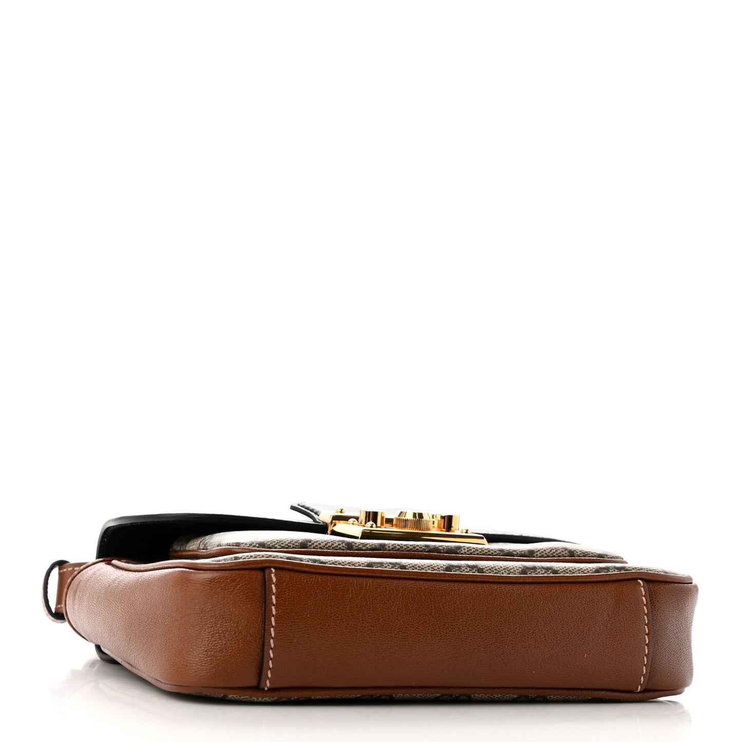 GG Supreme Monogram New Sakai Lux Calfskin Mini Padlock Flap Pocket Shoulder Bag Beige Ebony Black Cuir