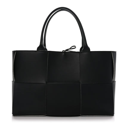 Bottega Veneta Nappa Maxi Intrecciato Arco Tote Black White 1 of 10