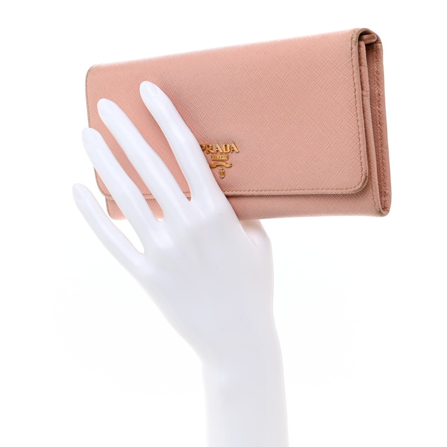 Saffiano Metal Continental Flap Wallet Orchidea