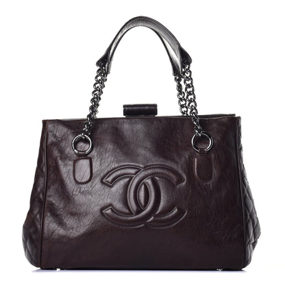 Chanel Calfskin Medium Perfect Day Tote Dark Brown 1 of 10