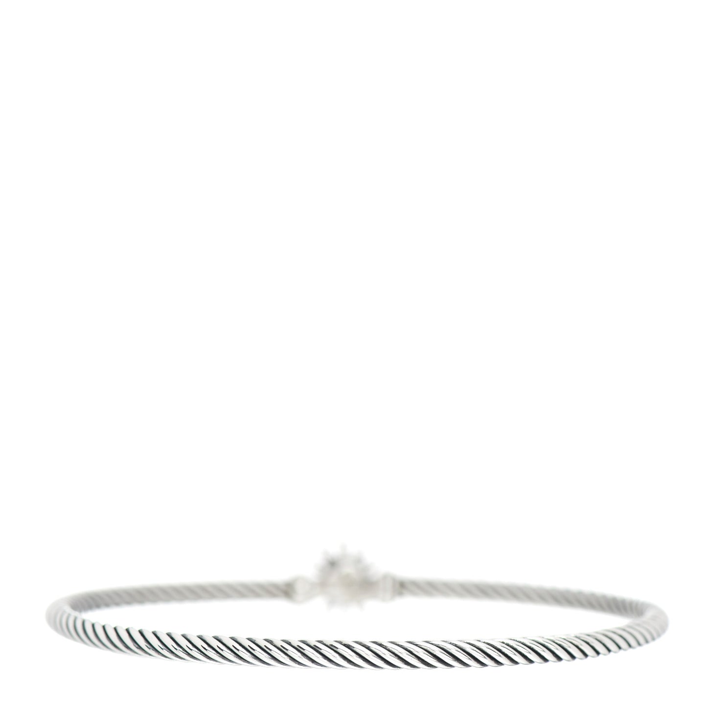 Sterling Silver Diamond Starburst Bracelet