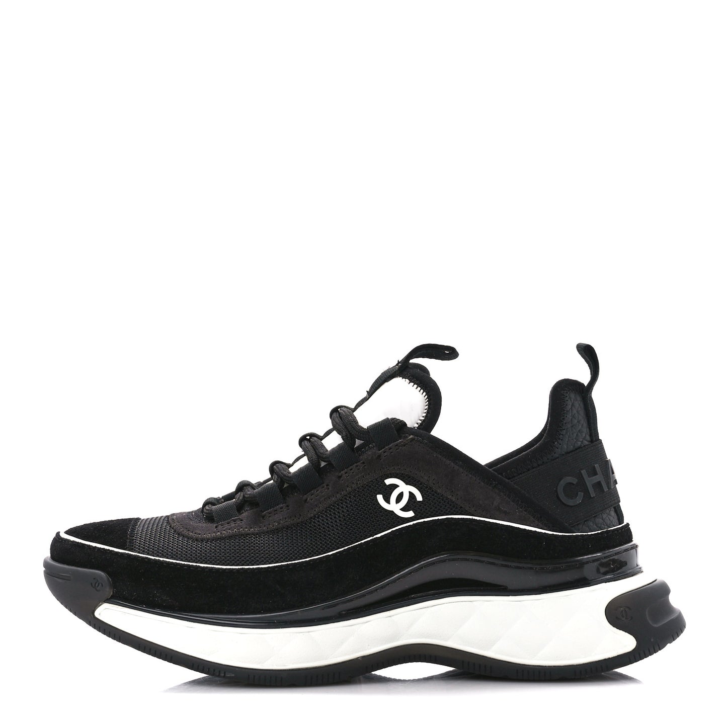 Fabric Suede CC Sneakers 38 Black Dark Grey