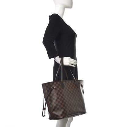 Louis Vuitton Damier Ebene Neo Neverfull MM Rose Ballerine 2 of 10