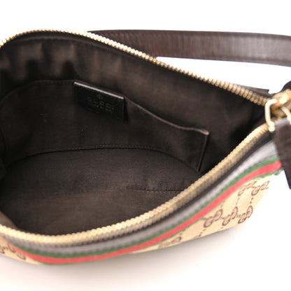 Gucci Monogram Web Pochette Dark Brown 5 of 9