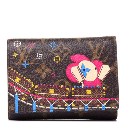 Louis Vuitton Monogram 2020 Christmas Animation Roller Coaster Victorine Wallet Pivoine 1 of 11
