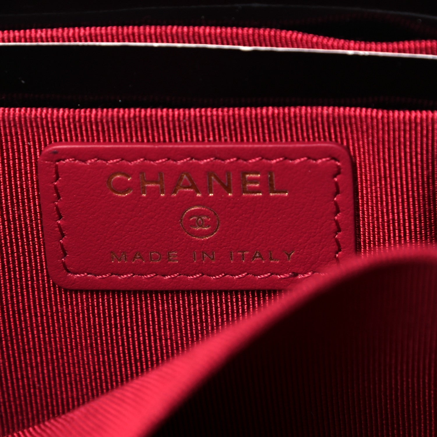 Chanel Shiny Goatskin Quilted Small Chanel 19 Pouch Black 6 of 7