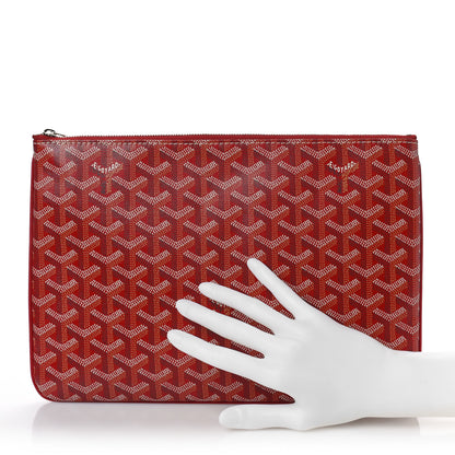 Goyard Goyardine Senat Pochette MM Red 2 of 9