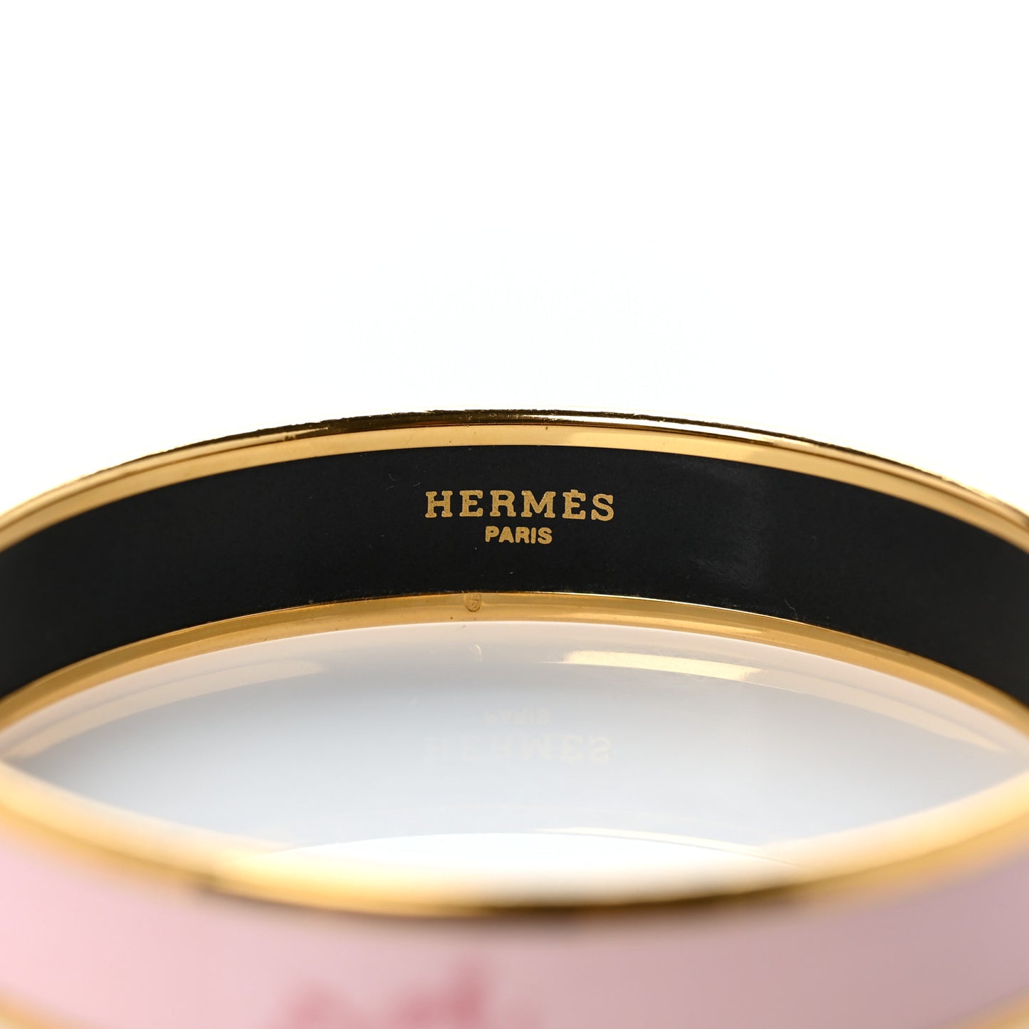 Enamel Printed Caleche Medium Bracelet 65 Rose Dragee