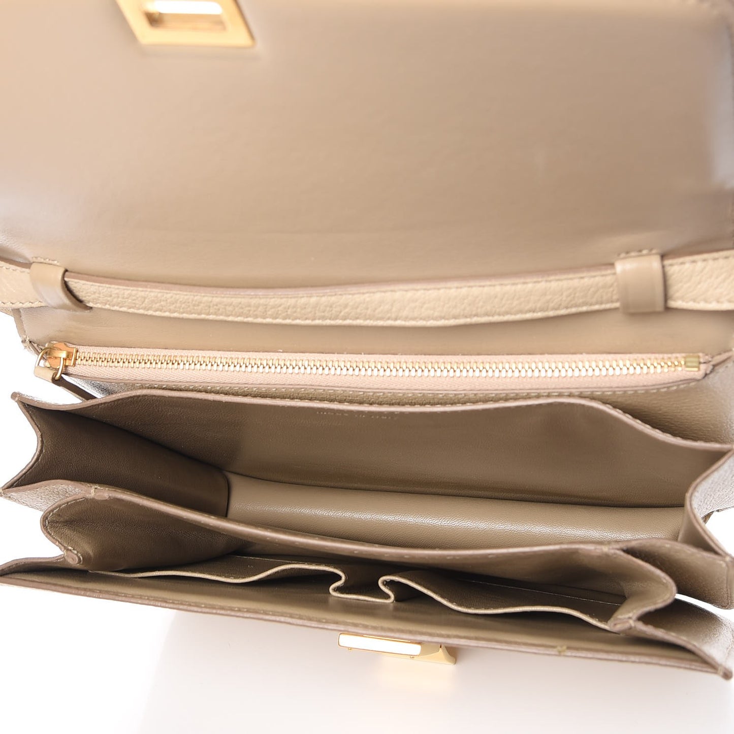 Goatskin Medium Classic Box Flap Bag Dune