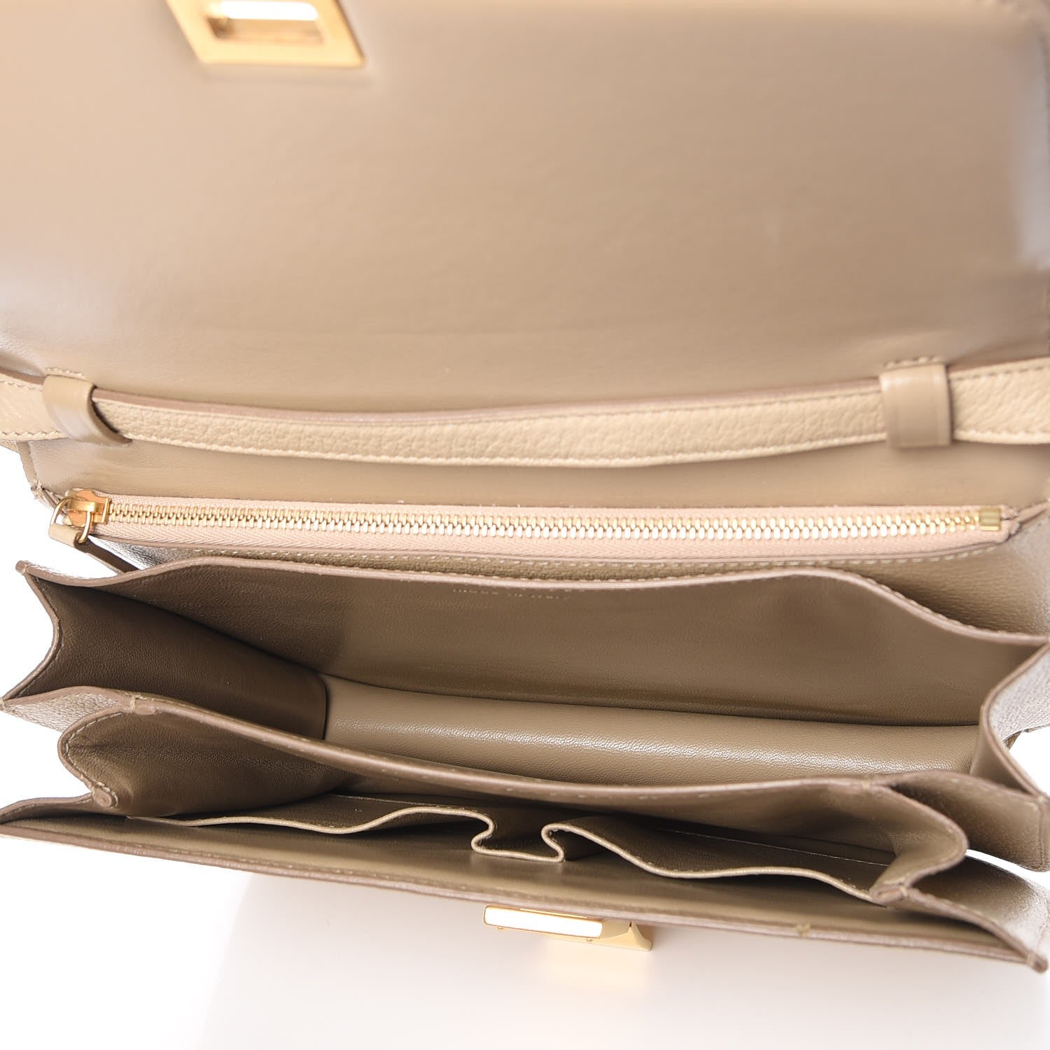 Celine Goatskin Medium Classic Box Flap Bag Dune 5 of 9