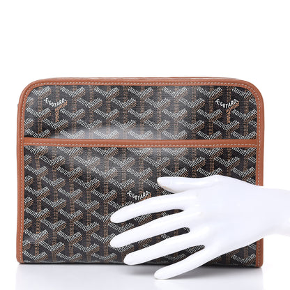 Goyard Goyardine Jouvence MM Toiletry Pouch Black Gold 2 of 8