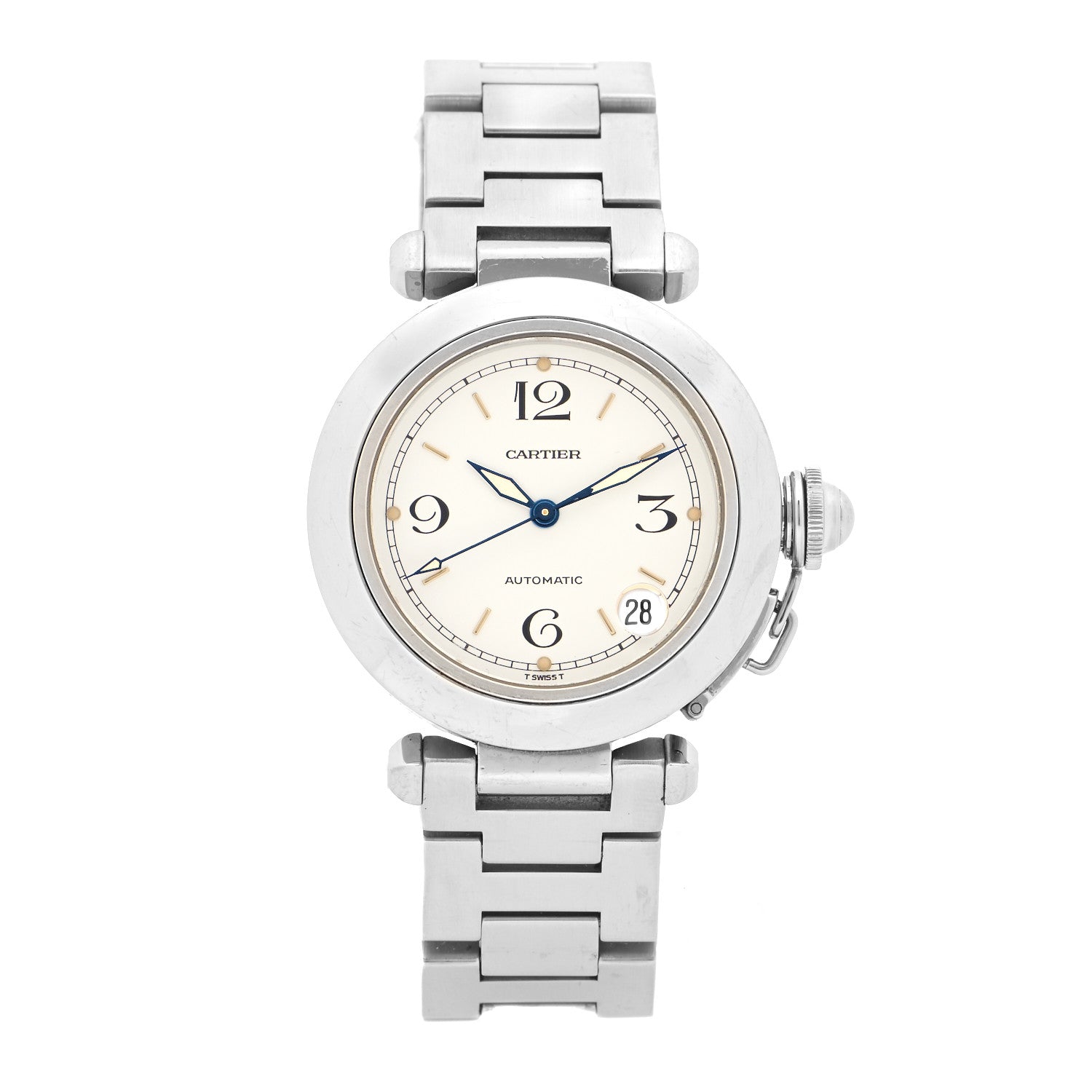 Cartier Stainless Steel 35mm Pasha C Automatic Watch 1 of 4