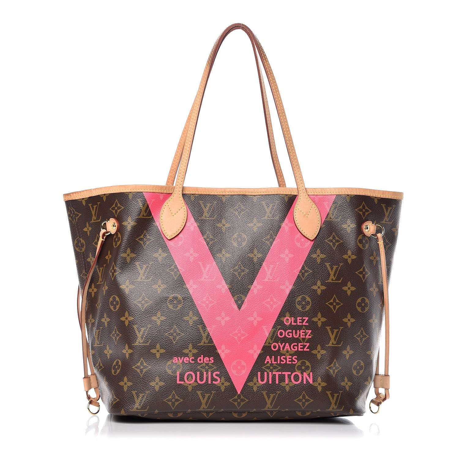 Louis Vuitton Monogram V Neverfull MM Grenade 1 of 9