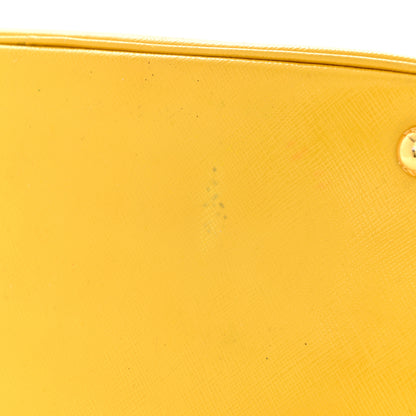 Prada Saffiano Vernice Medium Open Promenade Tote Ananas 26 of 27