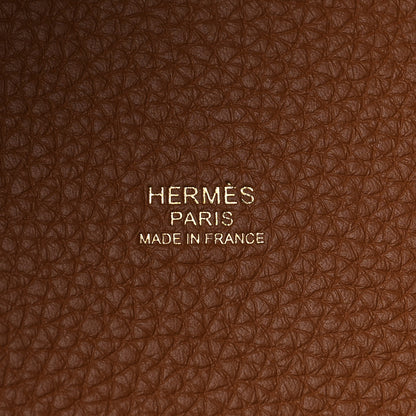 Hermes Taurillon Clemence Picotin Lock 22 MM Gold 6 of 13