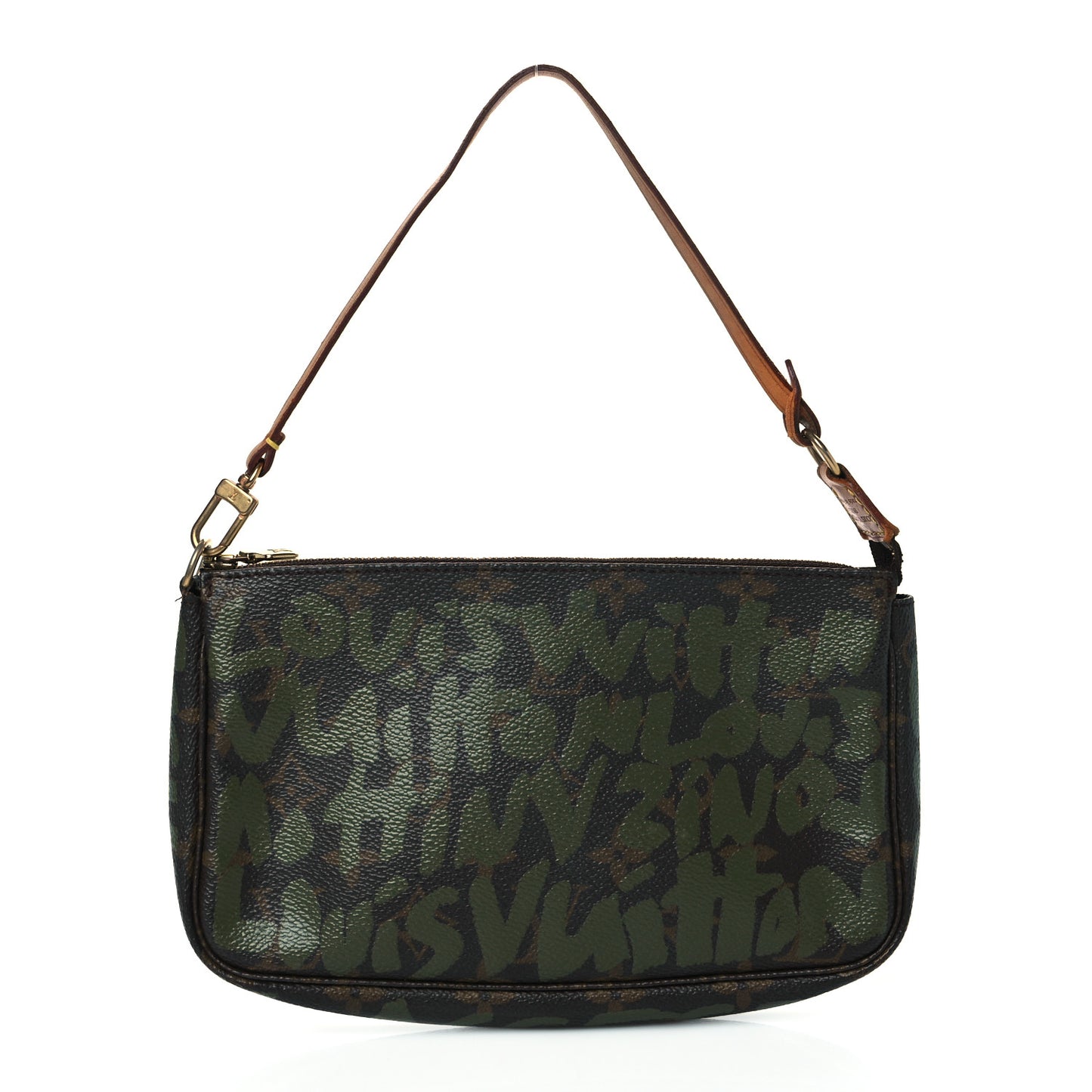 Monogram Graffiti Pochette Accessories Kaki