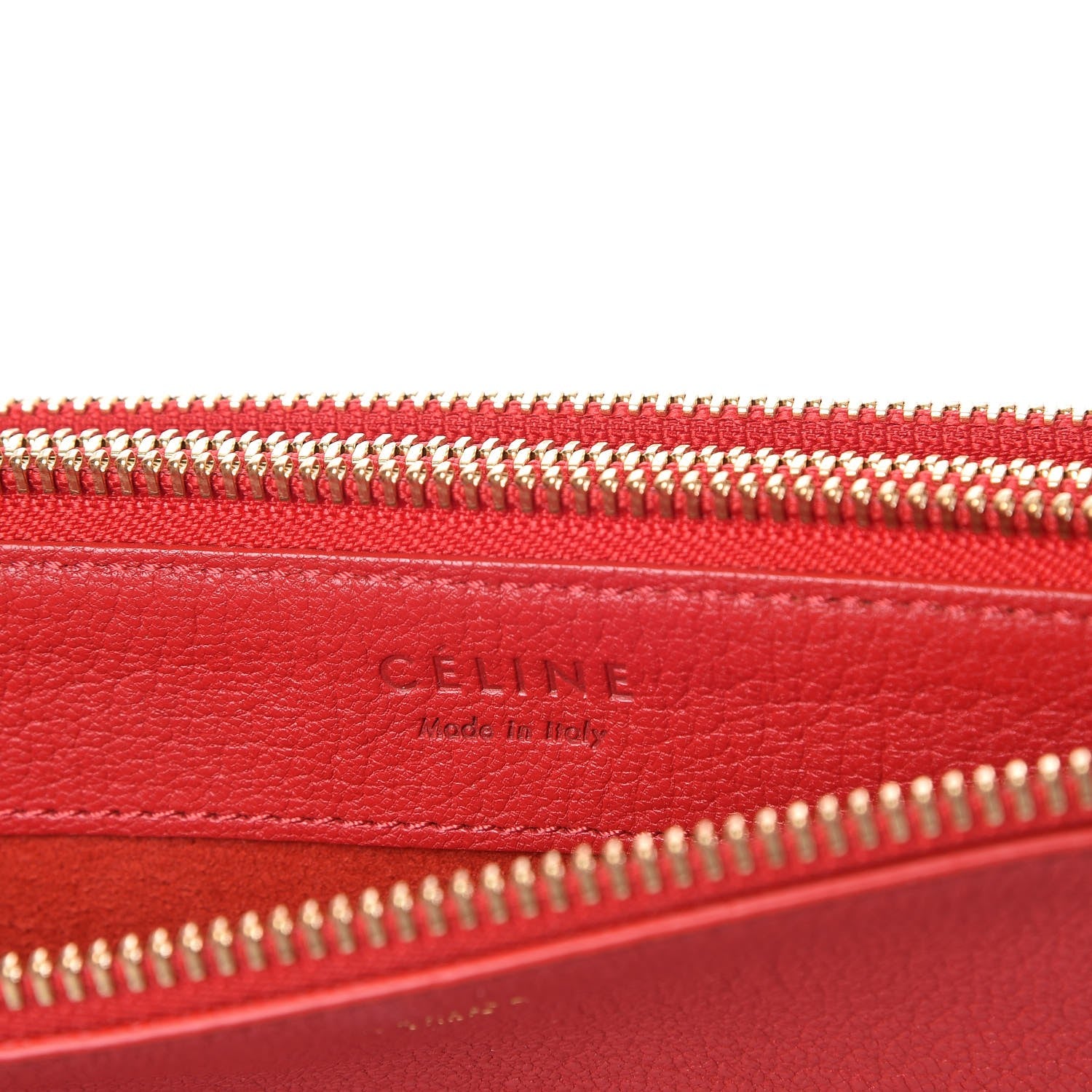 Celine Goatskin Large Trio Crossbody Bag Scarlet 6 of 7