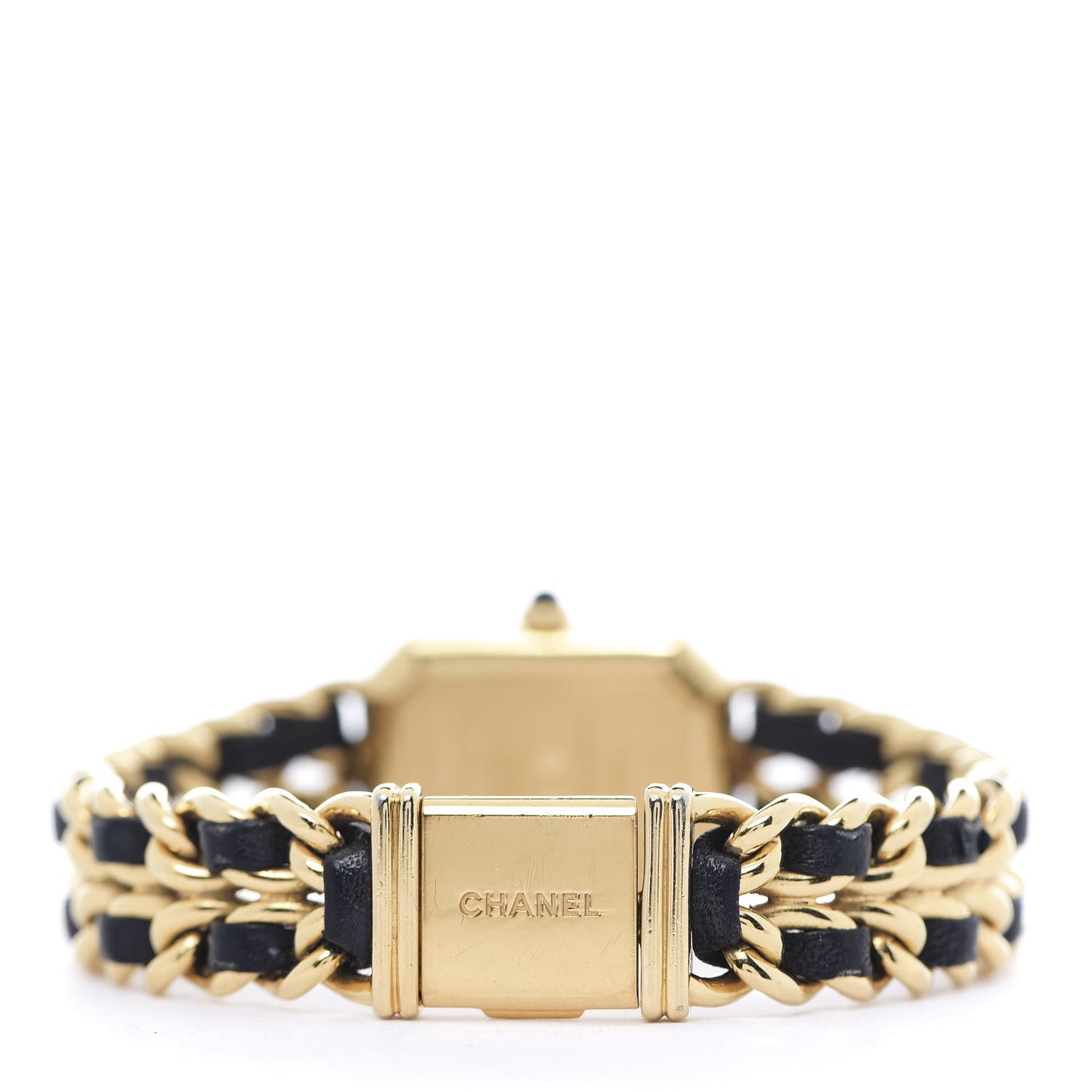 Stainless Steel Lambskin 20mm Chain Premiere Quartz Watch Gold XL