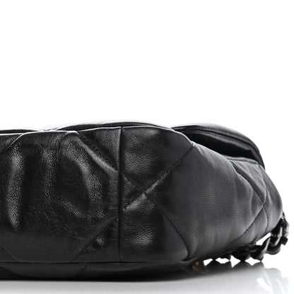 Chanel Goatskin Quilted Medium Chanel 19 Flap Black 10 of 10