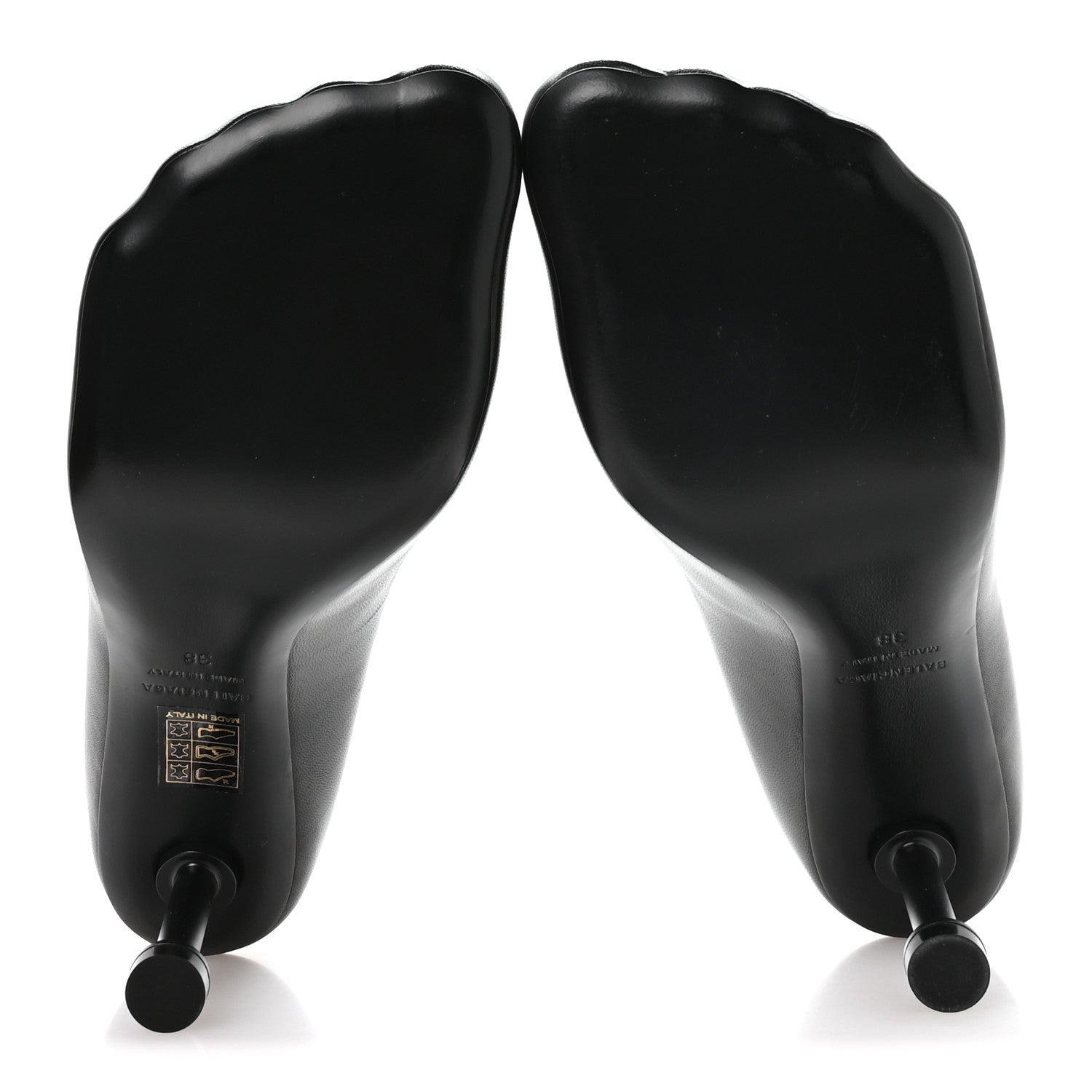 Balenciaga Soft Sheepskin Fetish Pump 38 Black 6 of 9