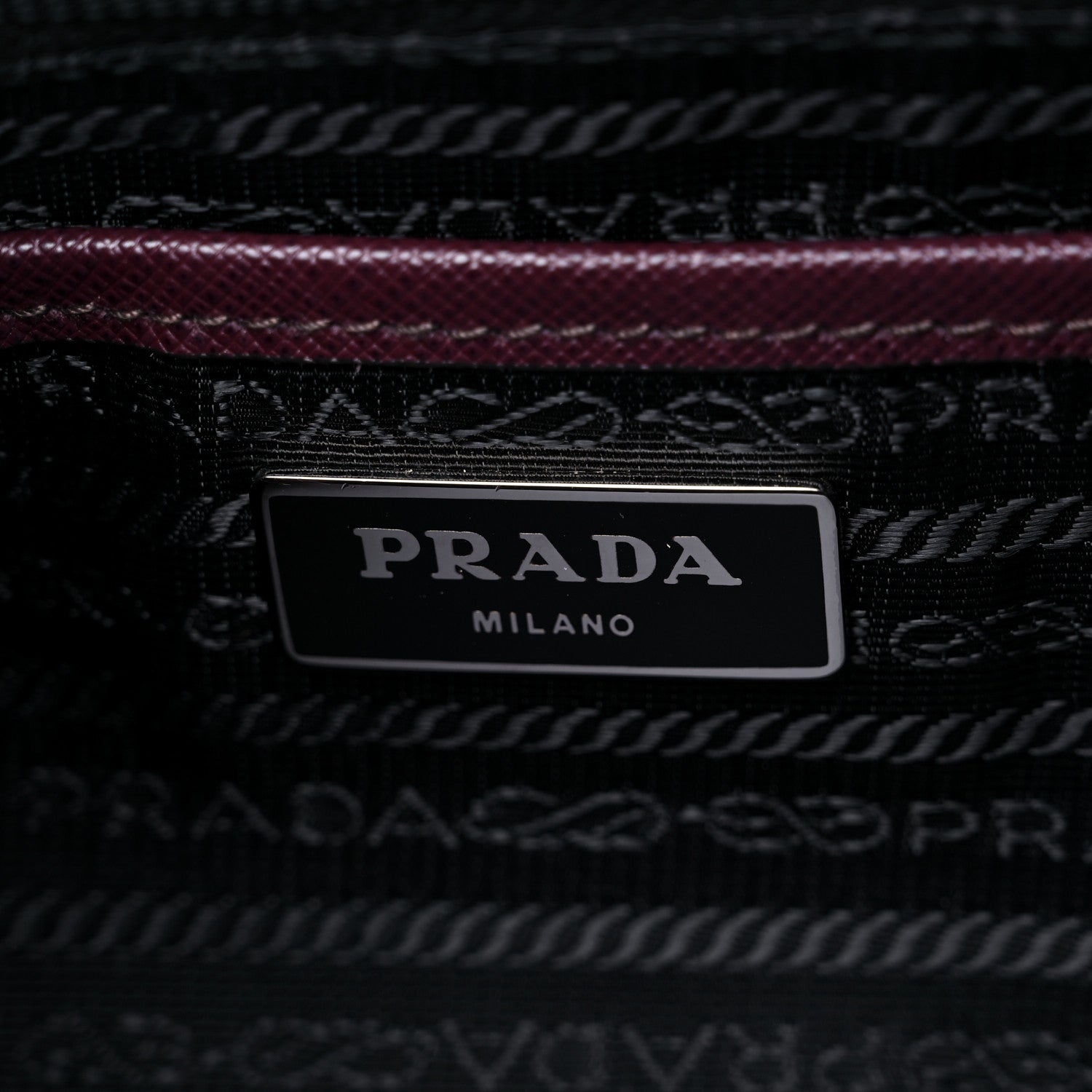 Prada Tessuto Nylon Vela Medium Backpack Bordeaux 6 of 14