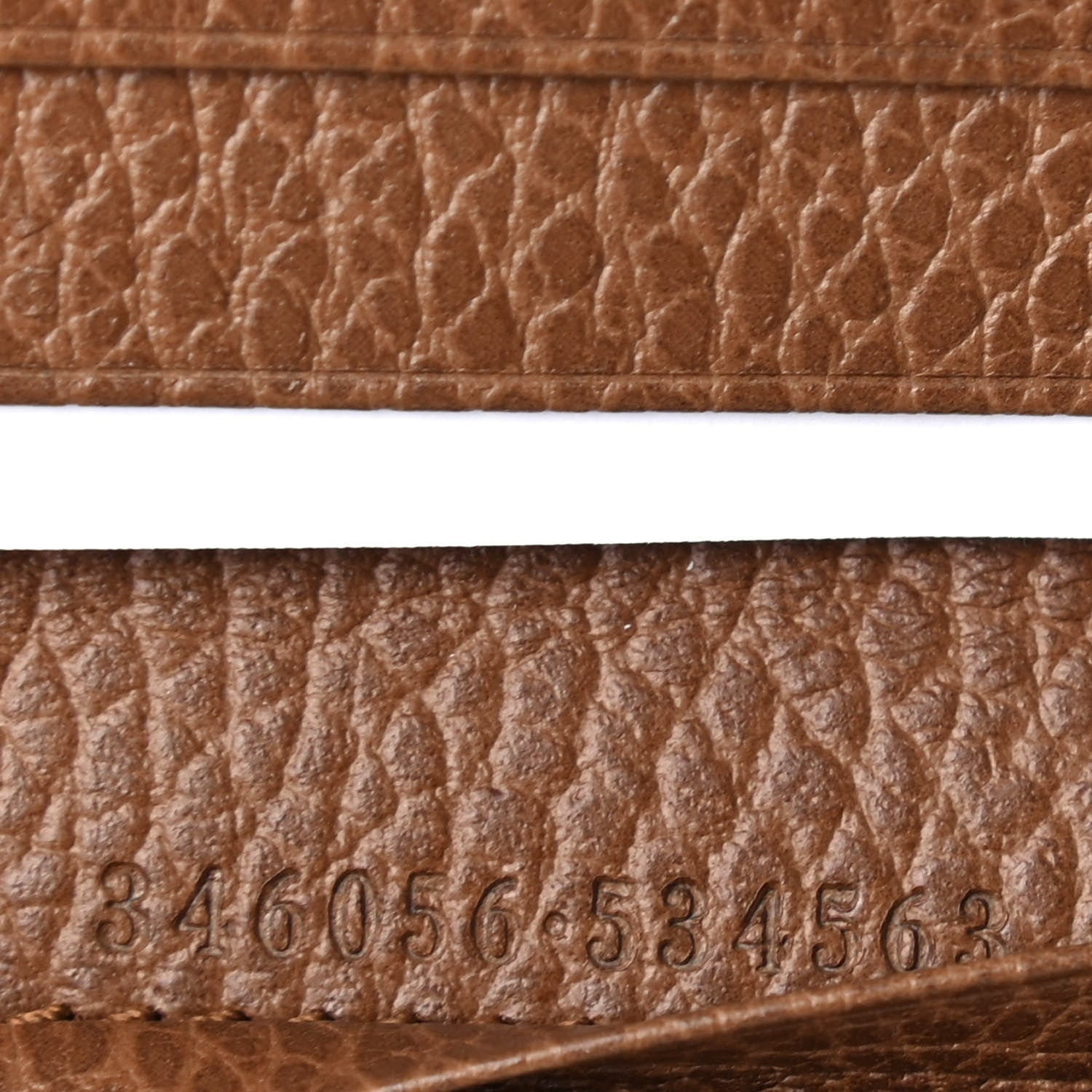 Gucci Monogram Dollar Calfskin Zip Around French Wallet Beige Ebony Tabacco 8 of 9