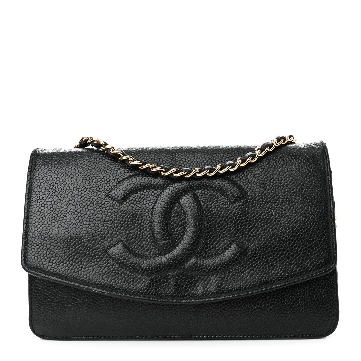 Chanel Caviar Timeless CC Wallet on Chain WOC Black 1 of 18