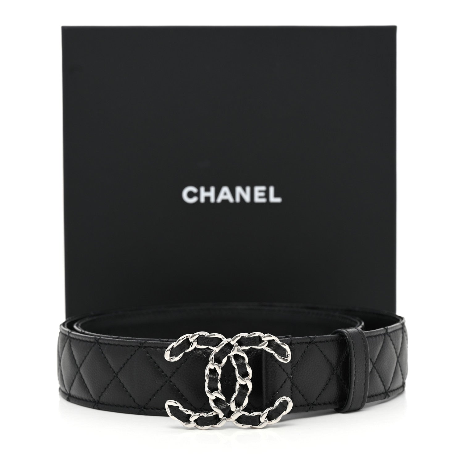 Chanel Caviar Quilted CC Chain Belt 85 34 Black 6 of 6