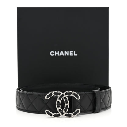 Chanel Caviar Quilted CC Chain Belt 85 34 Black 6 of 6