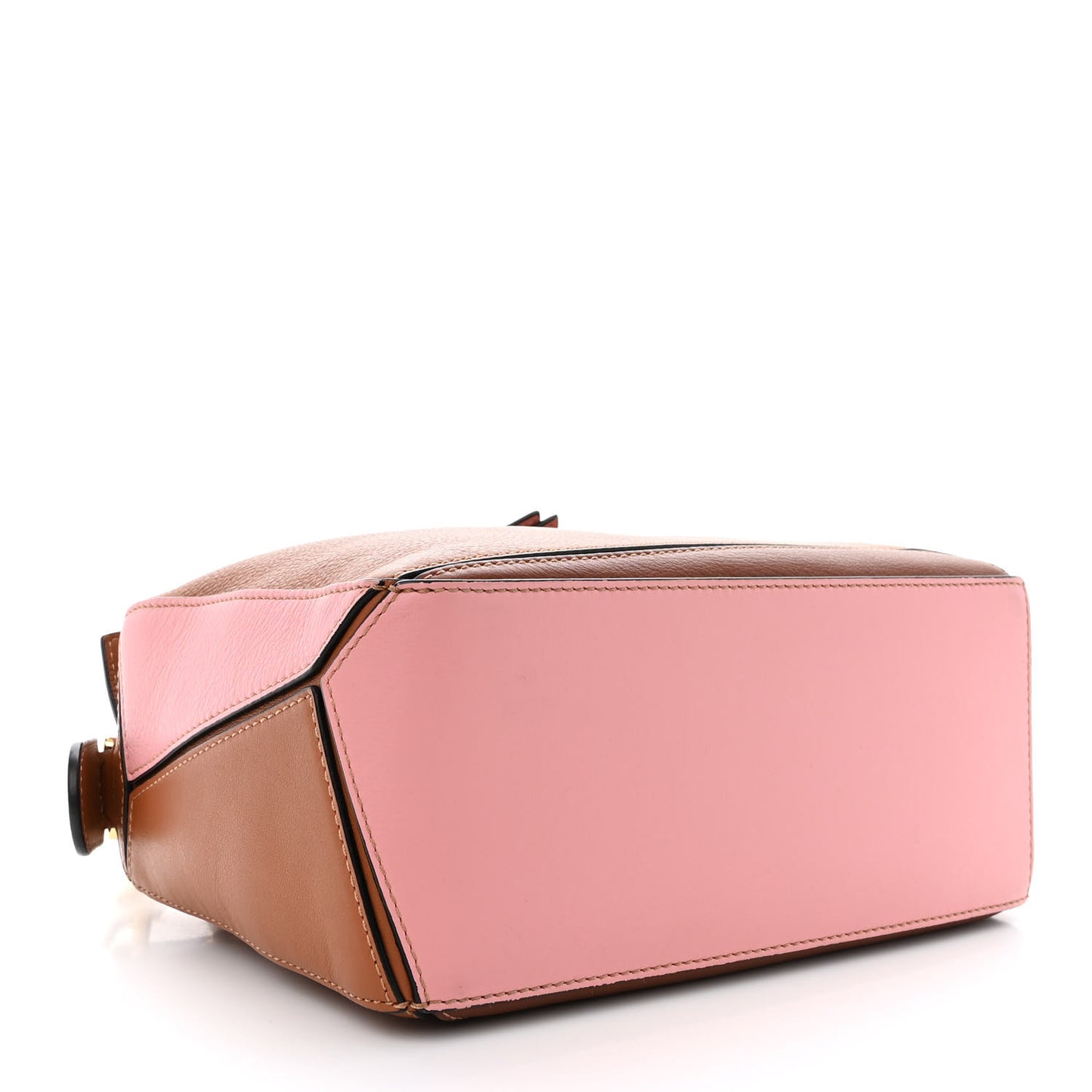Calfskin Small Puzzle Bag Tan Pink