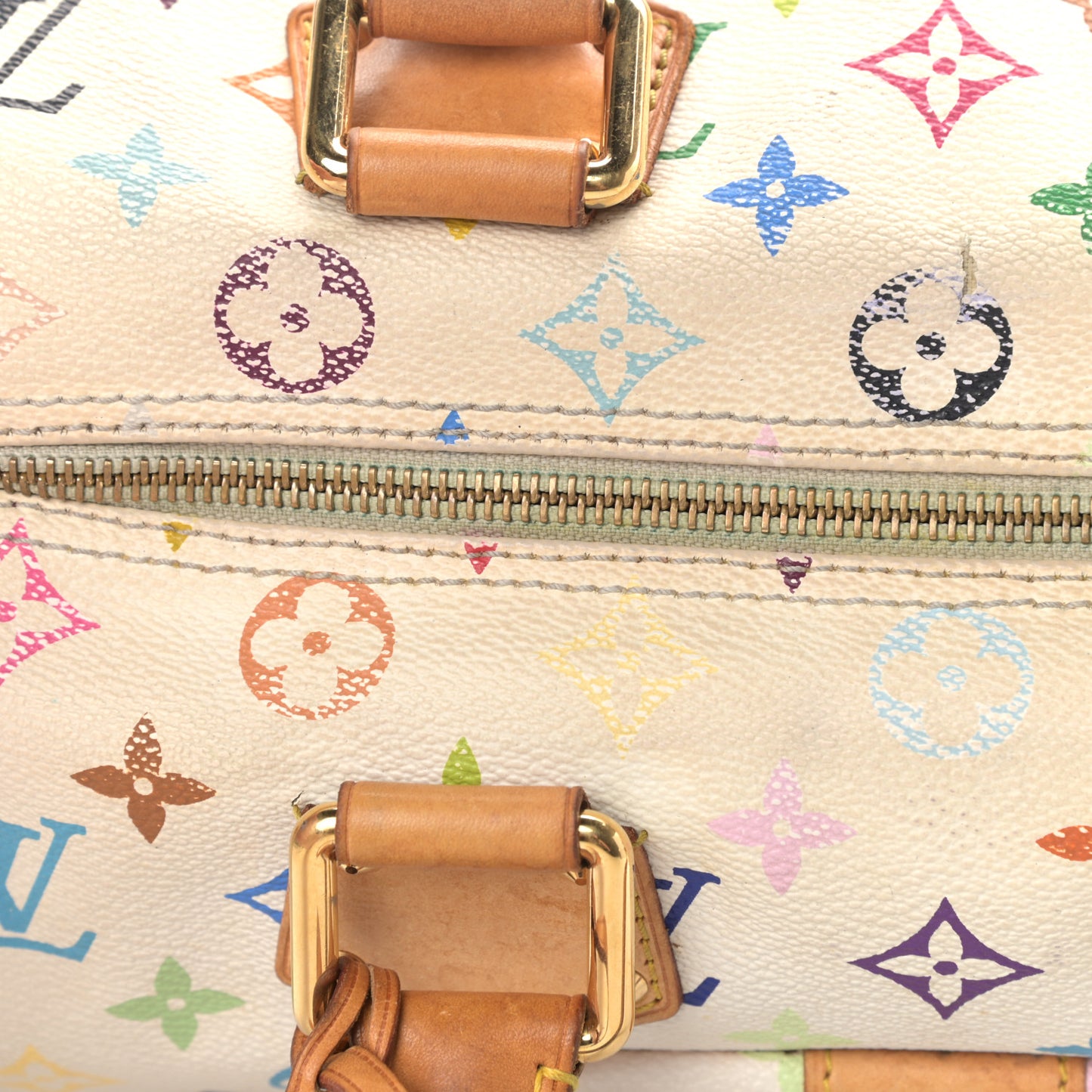 Monogram Multicolor Speedy 30 White