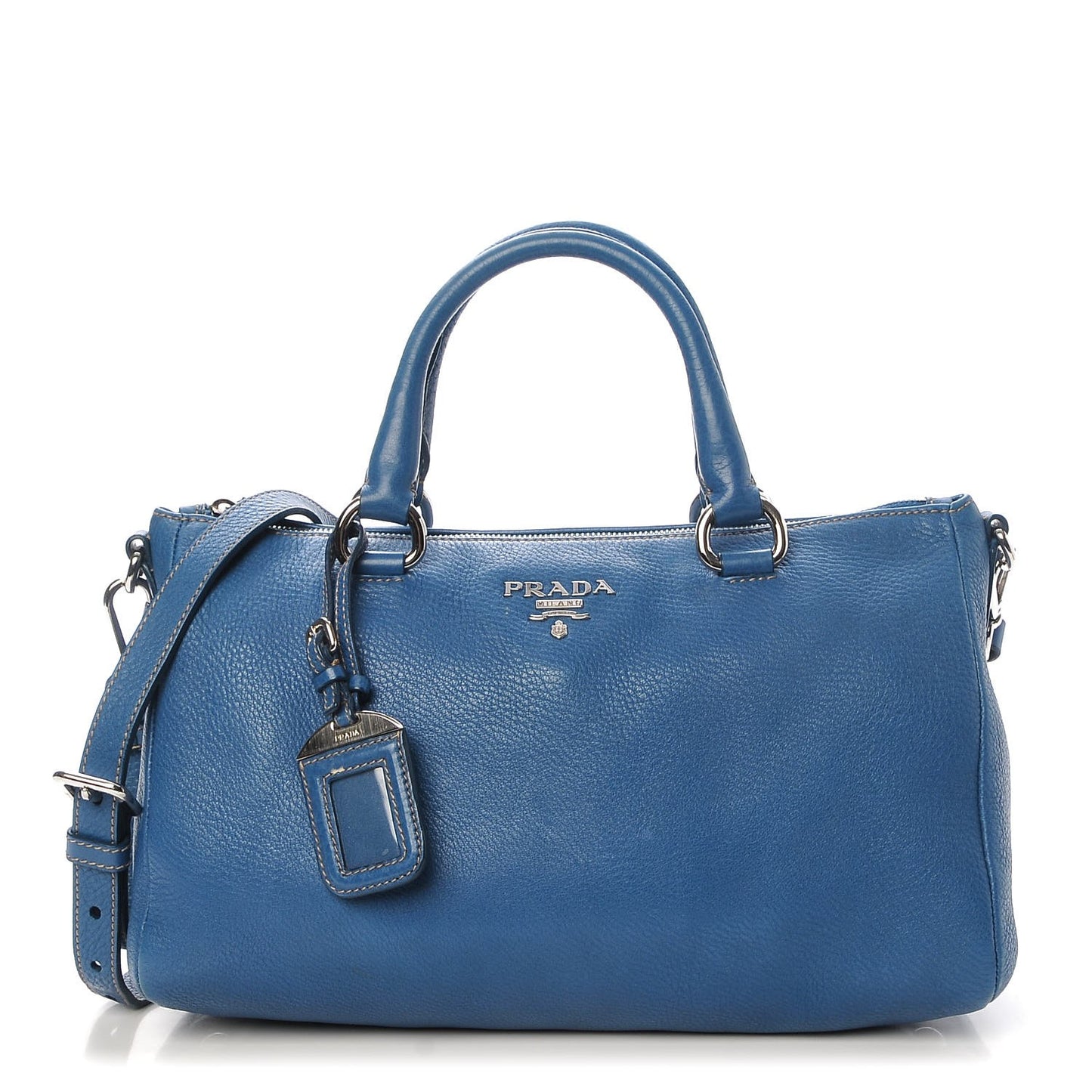 Vitello Daino Boston Bag Marine