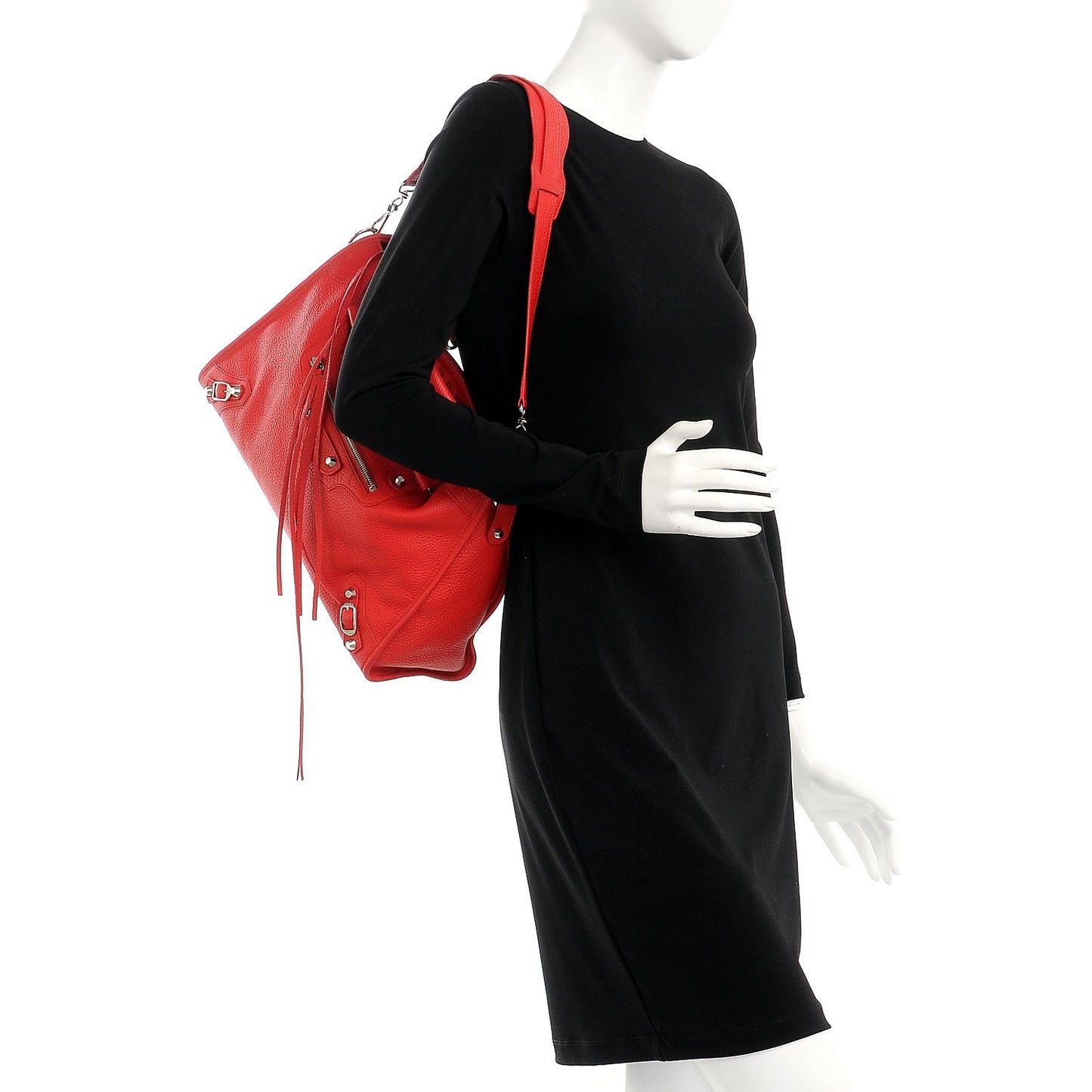 Vibrato Calfskin Classic Silver Hardware City Rouge Cerise