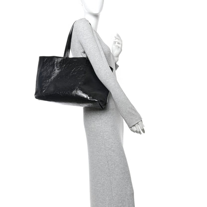 Saint Laurent Patent Calfskin Large Shopping Tote Black 3 of 21
