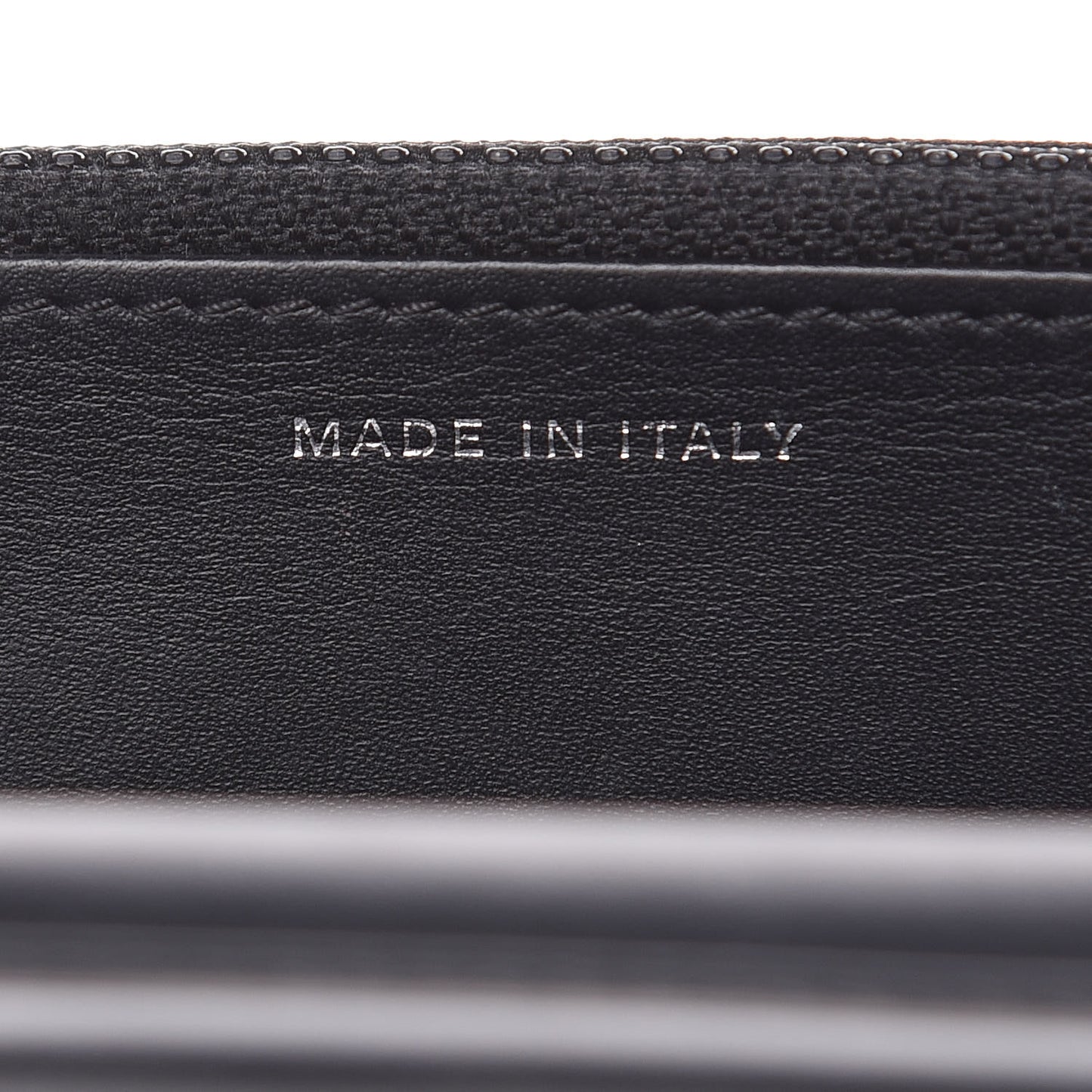 Patent Quilted Wallet On Chain WOC Black