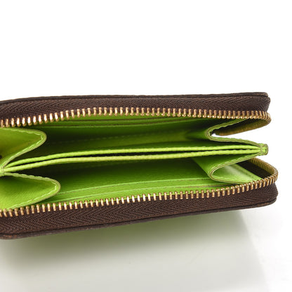 Louis Vuitton Monogram Graffiti Zippy Coin Purse Wallet Green 5 of 9