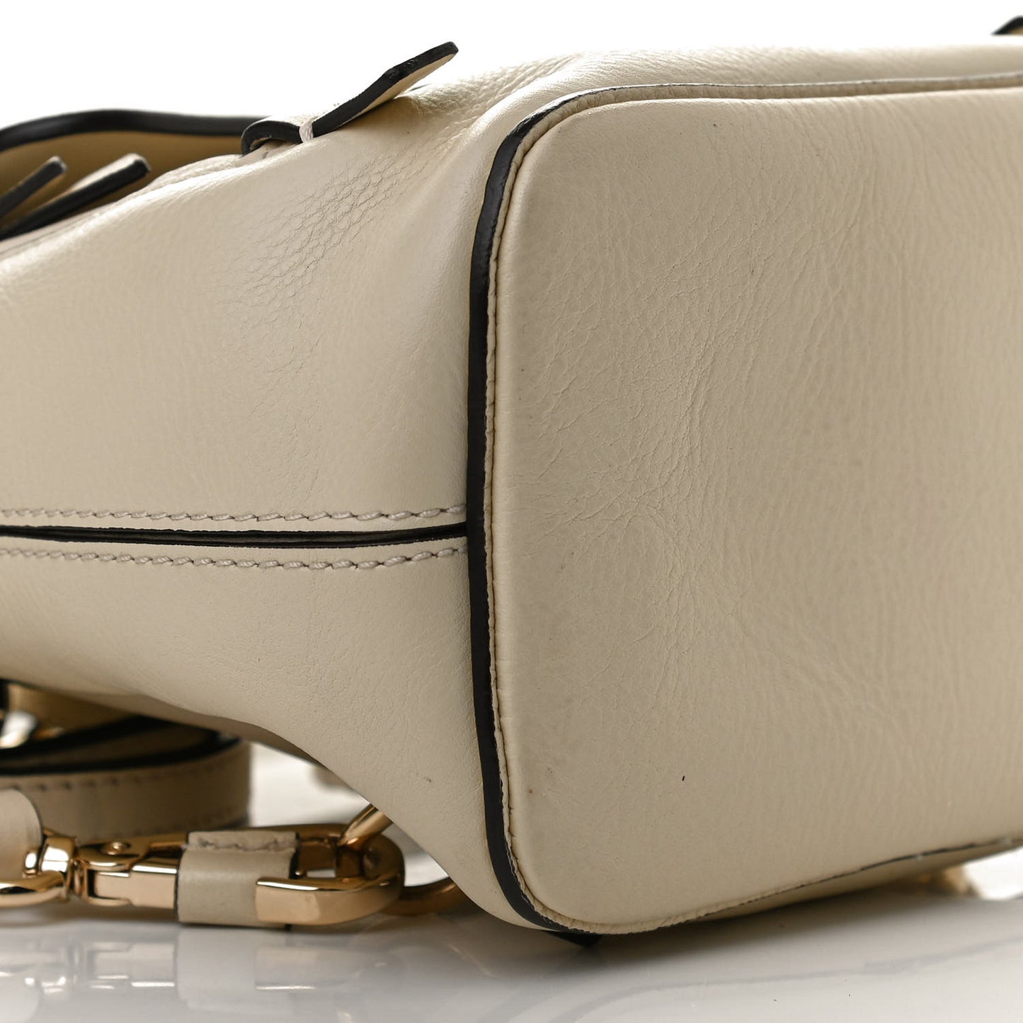 Suede Calfskin Mini Faye Backpack Off White