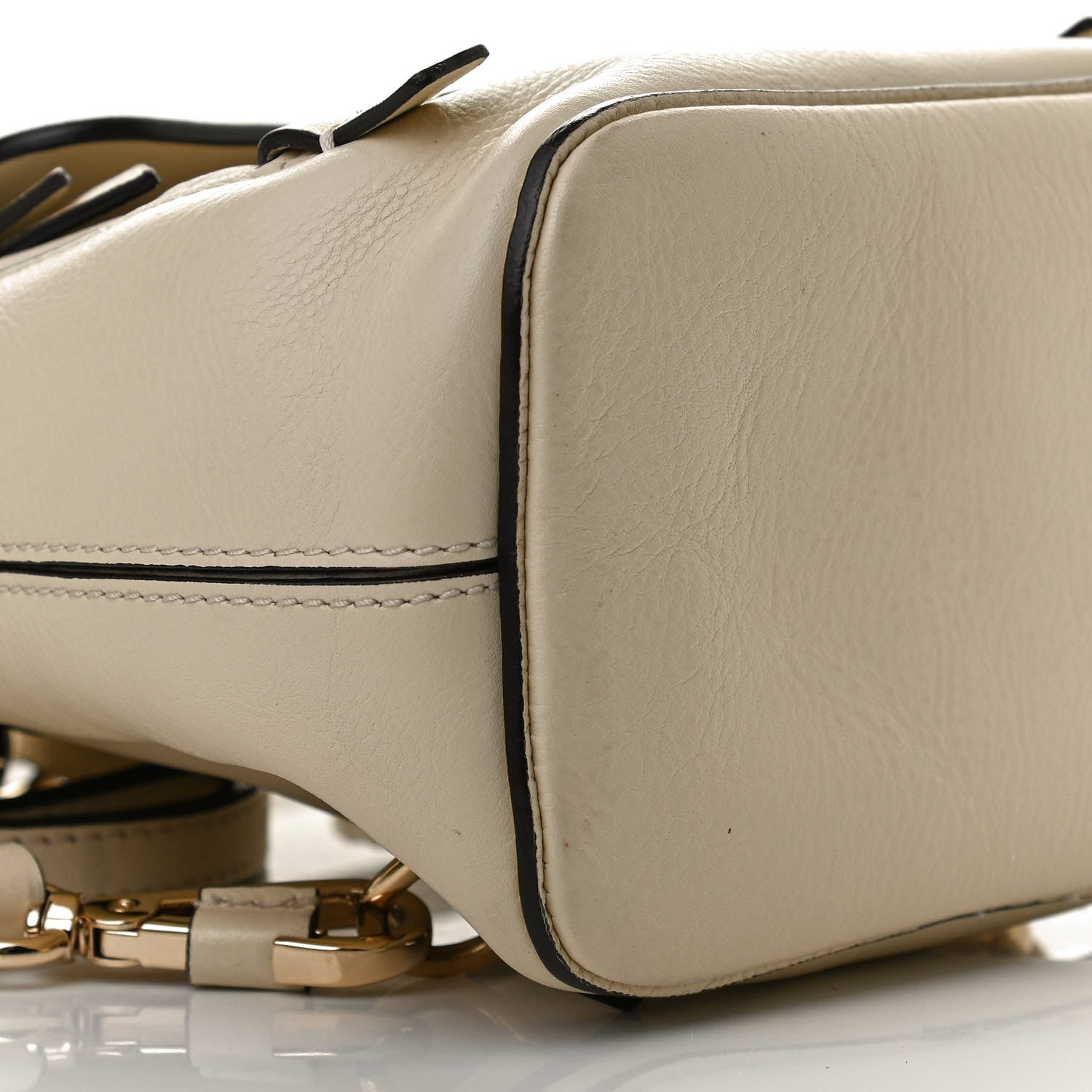 Chloe Suede Calfskin Mini Faye Backpack Off White 9 of 13