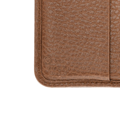 Gucci Monogram Dollar Calfskin Zip Around French Wallet Beige Ebony Tabacco 7 of 8