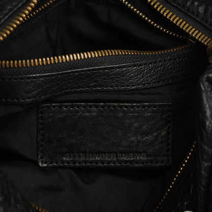 Alexander Wang Pebbled Lambskin Rocco Black Antique Brass Hardware 6 of 6