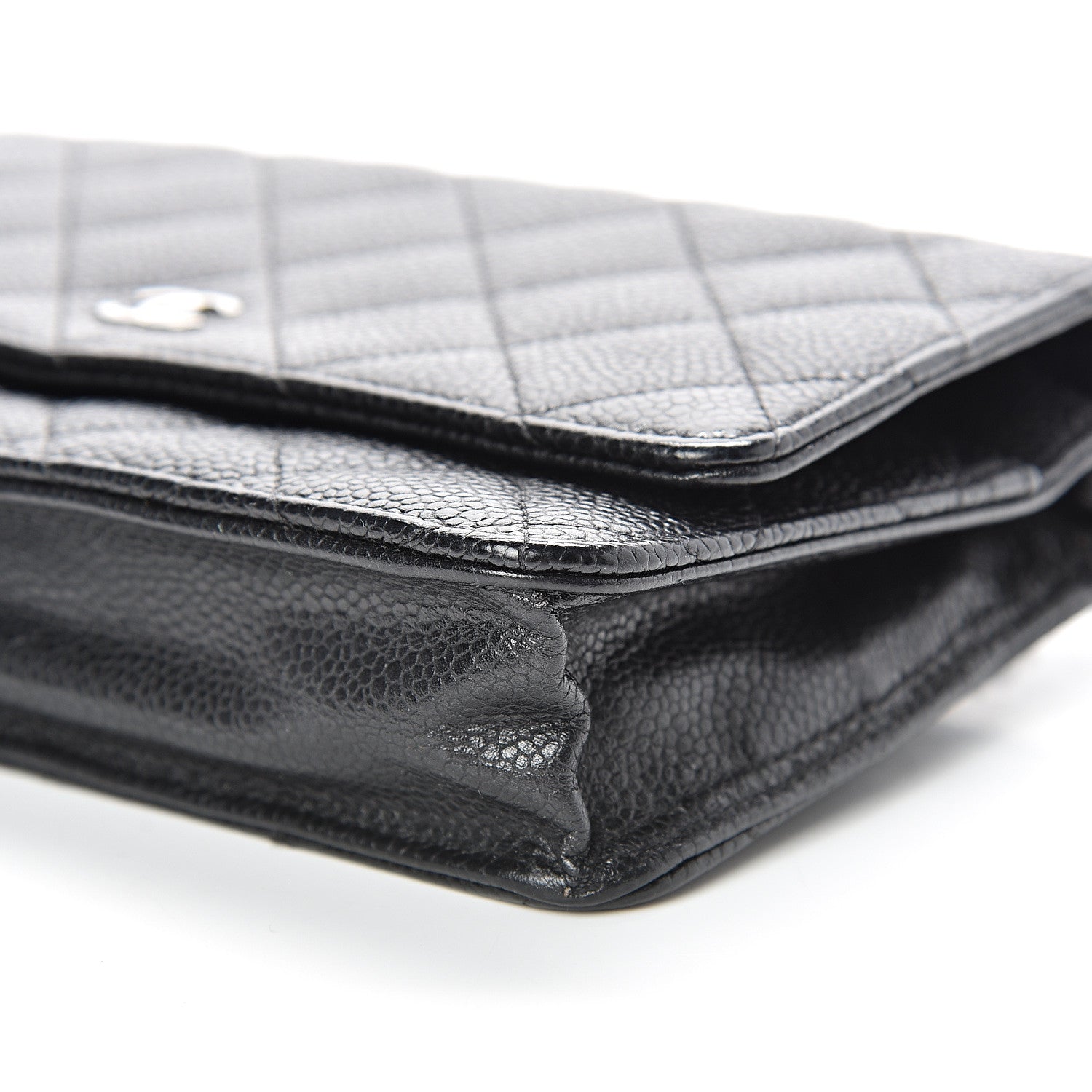Chanel Caviar Quilted Wallet On Chain WOC Black 10 of 13