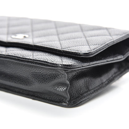 Chanel Caviar Quilted Wallet On Chain WOC Black 10 of 13