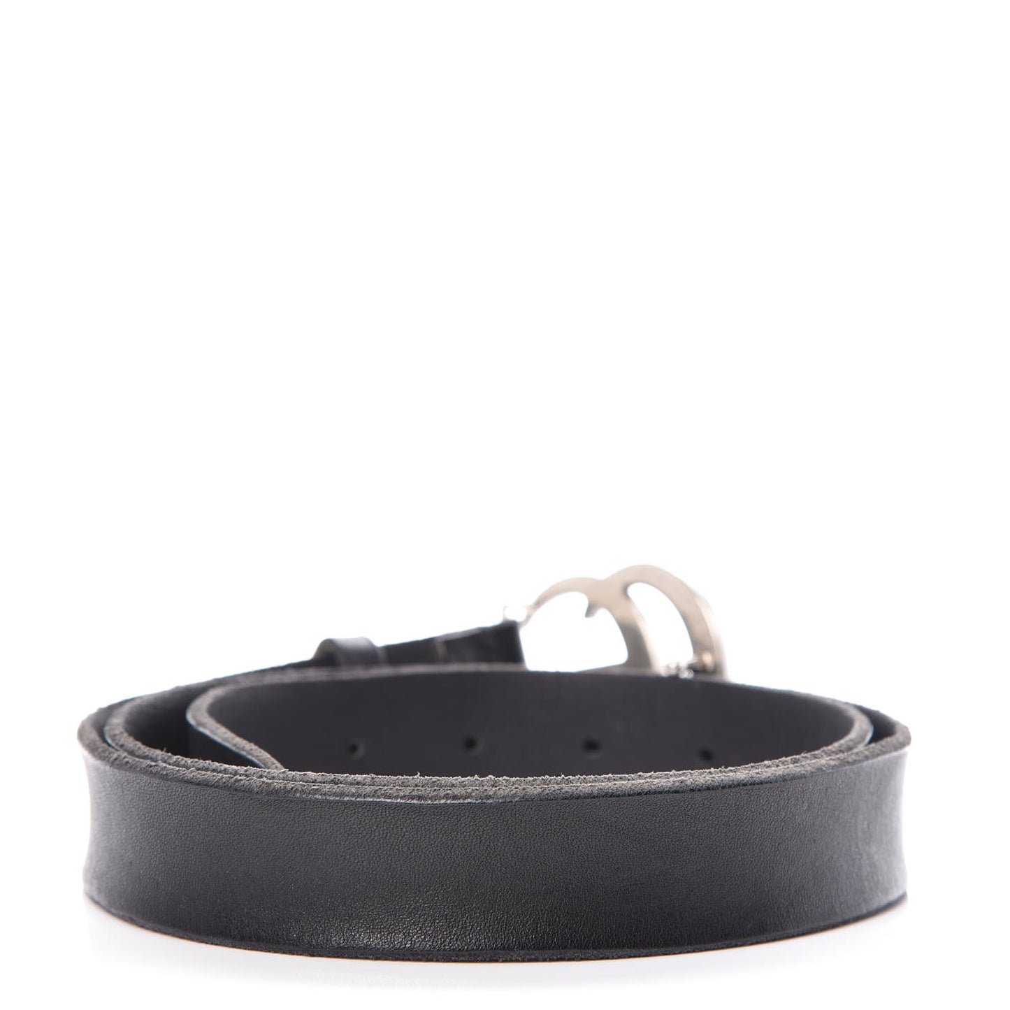 Cuoio Toscano Nickel Double G 30mm Belt 90 36 Black