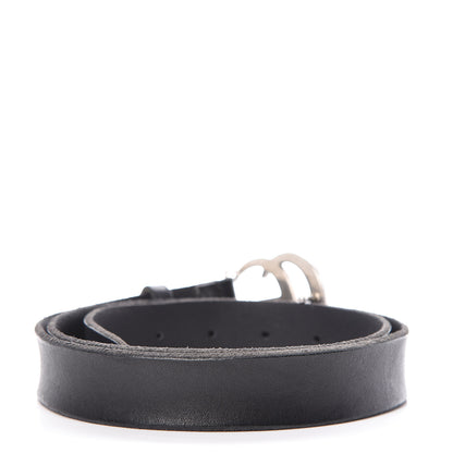 Gucci Cuoio Toscano Nickel Double G 30mm Belt 90 36 Black 3 of 7