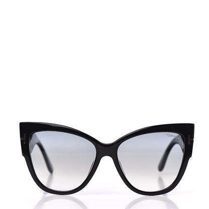 Tom Ford Acetate Anoushka Cat Eye Sunglasses TF371 Black 2 of 8